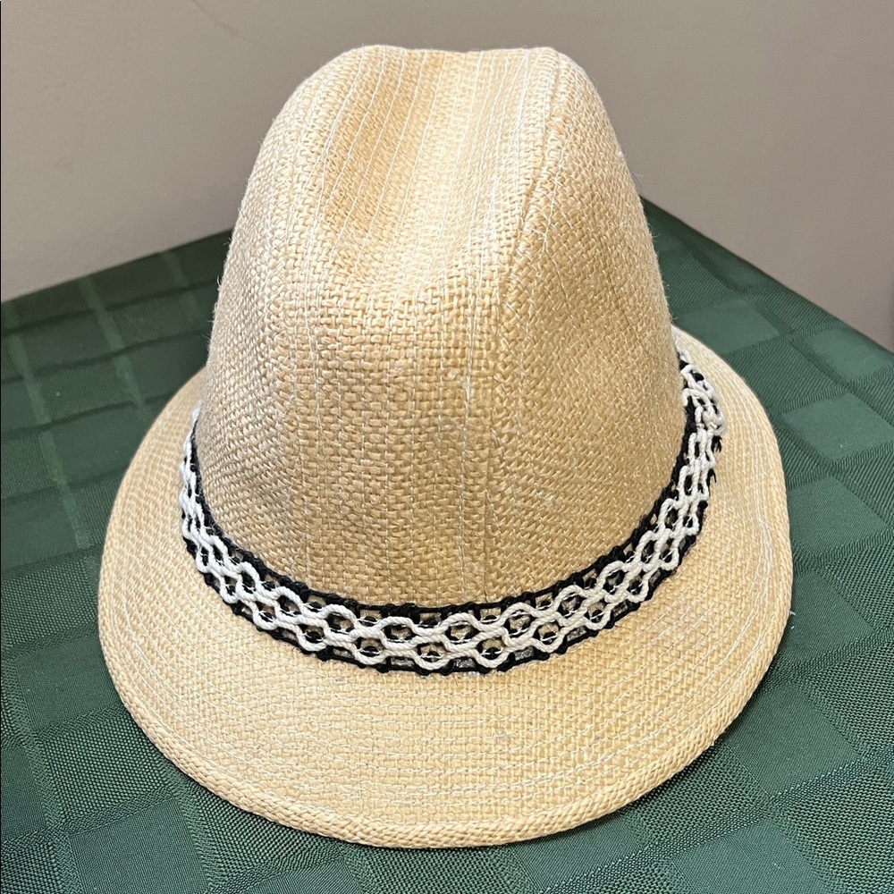 Vintage Stetson Tan Fedora with Black and White Band - Picture 13 of 16